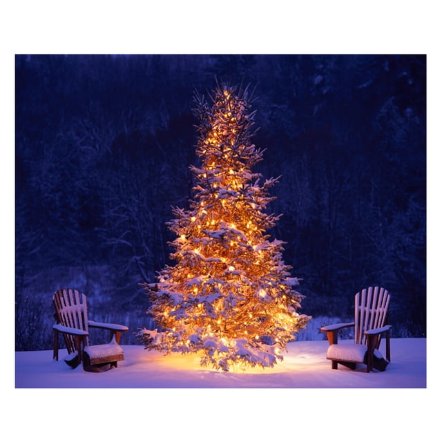 Tapiz decorativo de pared para árbol de Navidad, 150 x 130 cm, microtela