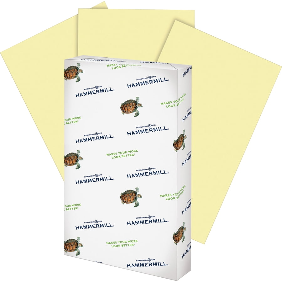 Hammermill, HAM103358CT, Colors Recycled Copy Paper, 5000 / Carton, Canary
