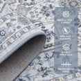 thumbnail image 4 of Hasoo 2' x 6' Washable Hallway Runner Soft Boho Vintage Kitchen Mats Stain Resistant Rugs for Bedroom Laundry Blue, 4 of 6