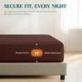 thumbnail image 7 of Máulli Collection Fitted Sheet Full – 1 Pc, Brown, 1800 Series Premium Brushed Microfiber, Ultra-Soft Hotel Luxury, Deep Pocket, Durable & Long Lasting, Wrinkle & Fade Resistant, 7 of 7