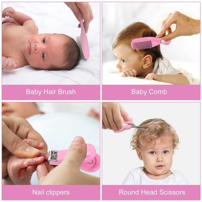 BUSATIA Baby Grooming Kit, 20-in-1 Healthcare & Safety Set, Pink photo 5