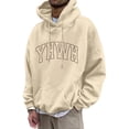 thumbnail image 4 of Men's Fashion Hoodies & Sweatshirts Mens Hoodies Pullover Men's Fall and Winter Plus Size Hoodless Pullover Fashion Sweatshirt Garment Top Hop Oversized Crew Neck Sweatshirt, 4 of 4