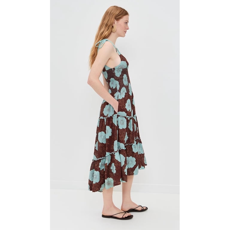 adriel midi dress free people Free People Women's Adriel Midi Dress - Brown - Size S