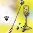 thumbnail image 1 of Trípode Bluetooth Selfie Stick, 4 en 1 Selfie Stick de aluminio con control remoto inalámbrico Ormromra LN-2078, 1 of 6