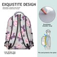 thumbnail image 5 of Pioneer Flower Floral Print Pattern Backpack for School, Cute School Bag with Adjustable Shoulder Straps and Padded Back, 15.3"x11"x7.1", 5 of 5