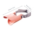 thumbnail image 3 of Duck Bill Silicone Dog Muzzle, Soft Breathable Mouth Cover, Adjustable Anti Biting Barking Muzzle, Anti Scavenging Guard, Small Medium Dogs, 3 of 6