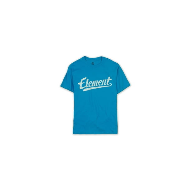 Element - Camiseta gráfica con logotipo de la marca Weathered para hombre, azul, pequeña Element Camiseta gráfica