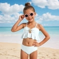thumbnail image 2 of Bathing Suits for Teens 13-14 Girls Swimsuit Two Pieces Bikini Set Ruffle Bathing Suits Adjustable Straps with Padad Tankini Swimwear, 2 of 6