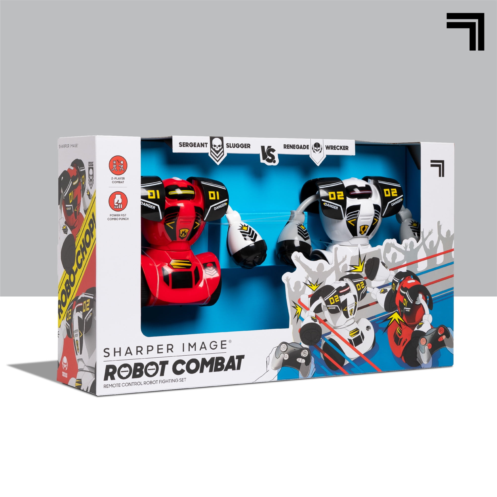  Sharper Image® Robot Combat Set, 2-Player Remote Control RC  Battle Robots for Kids & Family, LED Lights & Sound Effects, Wireless  Infrared Technology, Fun Electronic Fighting Game : Toys & Games