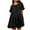 Black, variant on Hot6sl Summer Savings Clearance Short Sleeve Round-Neck Blouses & Shirts,Fashion Women's Casual Short Sleeved Round Neck Blouses Pleated Solid Color Patchwork Top Dress,Women Blouse|Purple,XL