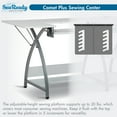 thumbnail image 6 of Sew Ready Comet Plus Hobby/Office/Sewing Desk with Fold-Down Top, Height Adjustable Platform, Bottom Storage Shelf and Metal Drawer, 6 of 16