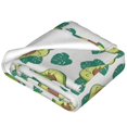 thumbnail image 2 of Cauagu Avocado Sleeping Pattern Flannel Bed Blankets,Fleece Blanket Comfortable Air Conditioning Blanket for Sofa Bed Travel Couch & Living Room -80"x60", 2 of 8