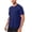 Dark Blue, variant on Mens Summer Breathable T-Shirts Men Casual Fashion Solid Color Stretch Running Fitness Short Sleeve Leotard Blazer