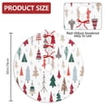 thumbnail image 2 of Christmas Tree Skirt,Multicolor Christmas Tree Pattern Christmas Tree Decor with Red Ribbon Ties,Round Shape,Christmas Decorations for Home 30"x30", 2 of 7