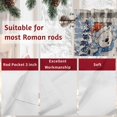 thumbnail image 7 of Kitchen Valances for Window, Christmas Bear Santa Hat Snowy Xmas Tree Light Filtering Rod Pocket Valance Curtain, Vintage Black Plaid Short Curtains Window Topper for Bedroom 54x18in, 7 of 7