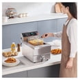 thumbnail image 4 of Deep Fryer 11.6Qt, 1500W Electric Countertop Fryer, Stainless Steel Single Oil Fryer with Timer & Temp Control, Overheat Protection for Restaurant & Kitchen, 4 of 6