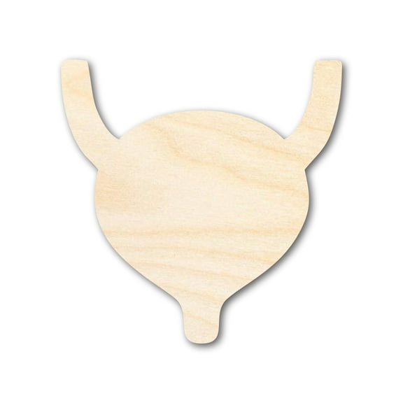 Unfinished Wood Bladder Shape 4" / 1/4"