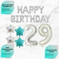 thumbnail image 4 of 29th Women Birthday Decorations Teal Green, 29th Birthday Party Supplies, 29th Photo Props, 29th Cake Topper, 29th Birthday Gifts, Curtain, 4 of 5