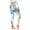 White, variant on Efsteb Women Leggings High Waist Yoga Pants Stretch Pants for Women Tie Dyed Tight Fitness Gym Sports Running Leggings Trousers White L