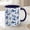 Black, variant on Bernedoodle French Toile Mug Blue Toile de Jouy Coffee Cup Gift for Bernedoodle Mom Blue D