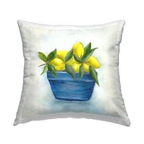 Stupell Industries Bowl of Lemons Decorative Printed Throw Pillow Design by Marilyn Dunlap