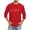 Red A, variant on Afuyipoi Men's Three-Quarter Sleeve Performance T-Shirt,Round Neck Athletic Moisture-Wicking Tees Wine 2XL