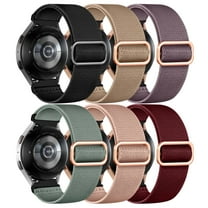 GEAK 20mm Stretchy Nylon Bands Compatible for Samsung Galaxy Watch 7 6 5 4 Active 2 40mm 44mm/Watch 5 Pro 45mm/Watch 6 Classic 47mm 43mm/Watch 4 Classic 46mm 42mm/Watch 3 41mm/Watch 42mm/Active 40mm