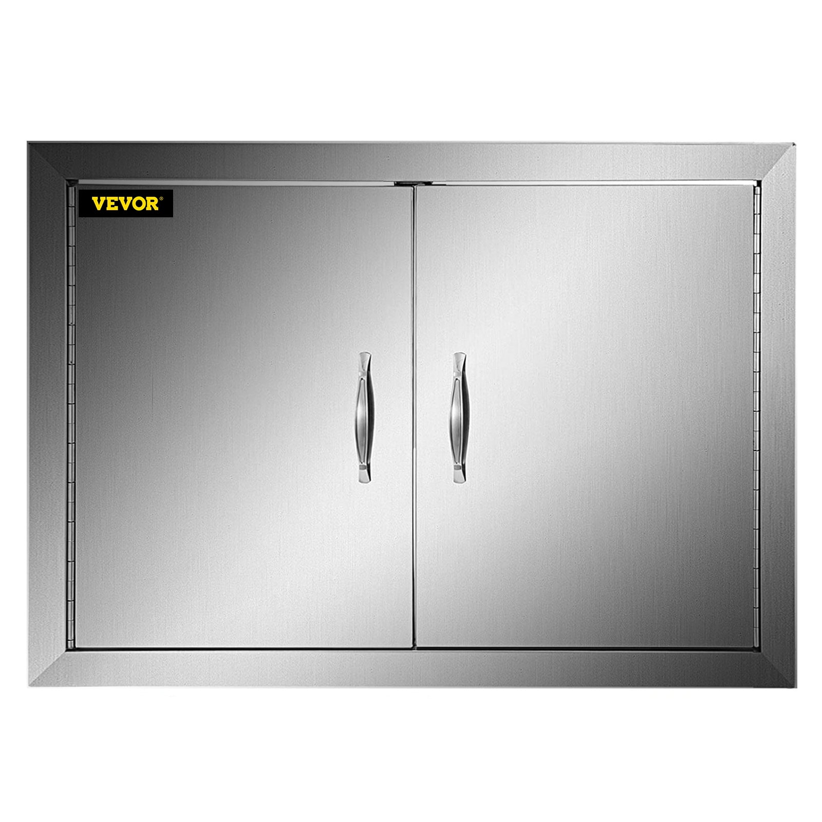 Details about   Stainless Steel BBQ Double Door Drawer Access Outdoor Kitchen Door 28-31 inch 