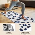 thumbnail image 4 of White and Blue Of Leopard Print Hot Yoga Mat Towel Non Slip for Hot Yoga - Quick-Drying Yoga Mat Cover with 4 Corner Pockets with Travel Bag - Hot Yoga Towel Non Slip 70"x26", 4 of 6