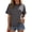 Dark Gray@GC@, variant on Womens Base T-Shirts Short Sleeve T Shirts for Women Casual Crew Neck Striped Lightweight Tees Soft Cozy Tops