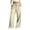 Beige, variant on Womens Casual Pants High Waist Wide Leg Trousers With Loose Fit Simple Minimalist Style No Back Pockets Ideal For Office Commute And Daily Leisure Looks Womens Bottoms Beige