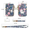 thumbnail image 4 of Lanyard with Wallet,Zip ID Case with Lanyard,Lanyard Badge Holder,Lanyard Wallet for Women,Fashion Lanyard Wallet, ID Case Wallet with Lanyard, 4 of 4
