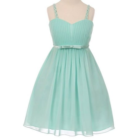 BNY Corner - Chiffon Pleated Sequin Beads Shoulder Strap Easter Summer ...