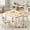 Beige, variant on DOREROOM Kids Table and 2 Chairs Set, Height-Adjustable Toddler Table and Chair Set with Graffiti Desktop, 31.5''L x 23.6''W Children Activity Table for Daycare, Classroom, Home