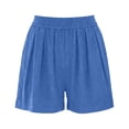 thumbnail image 6 of Lenago Running Shorts for Women Casual Women's Swim Trunks Fast Dry Bathing Suits with Drawstring Trendy Summer Beach Shorts Summer Vacation Beach Fashion Plus Size Blue XL, 6 of 6