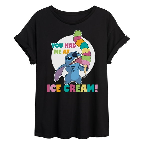 Lilo & Stitch - Stitch Had Me At Ice Cream - Women's Oversized T-Shirt