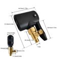 thumbnail image 2 of Soidarity Car Air Pump Valve Brass Sealed Converter Leakproof Professional Repairing Inflator Detachable Connector Adapter Type3, 2 of 6