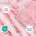 thumbnail image 5 of PetAmi WATERPROOF Dog Blanket For Large Dog, Calming Pet Blanket Bed Couch Cover Protector, Washable Sherpa Faux Fur Throw for Sofa Furniture Protection, Soft Fluffy 60x80 Tie-Dye Pink, 5 of 9