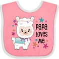 thumbnail image 3 of Inktastic Papa Loves Me Cute and Happy Llama Boys or Girls Baby Bib, 3 of 4