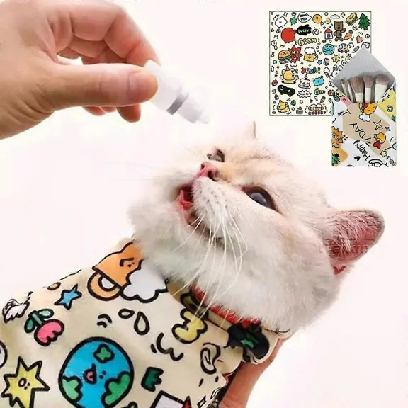 Cat Grooming Wrap Self-Adherent Anti-Bite Anti-Scratch Anti-Escape Calming Wrap
