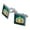 Silver, variant on Kitsune Nine-Tailed Fox Square Cufflink Set - Silver or Gold