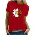 thumbnail image 1 of T-Shirt à Manches Courtes Imprimé pour Femme, 1 of 5
