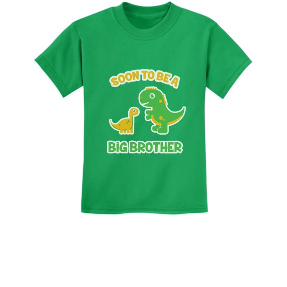 Tstars Boys Unisex Big Brother Shirt Soon to Be a Big Brother Best Gift Dinosaur Raptor Pregnancy Announcement Graphic Tee Big Bro Gifts for Brother Youth Kids Baby Shower T Shirt