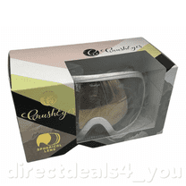 CrushEyes White Spherical Lens Snow Sport Goggles