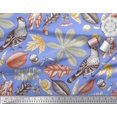 thumbnail image 2 of Soimoi Poly Georgette Fabric Bird & Leaves Print Fabric by the Yard 42 Inch Wide, 2 of 3