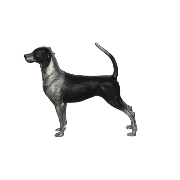 Foxhound Dog Bronze Statue -  Size: 31"L x 7"W x 24"H.