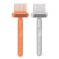 thumbnail image 2 of 2Pcs 2 in 1 Hair Brush Cleaning Tool with Ergonomic Handle Double-Sided Comb Cleaner High-strength Comb Cleaner Hair Tangle Remover Tool, 2 of 8