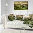 thumbnail image 3 of Designart Road along the Nemunas in Green - Landscape Printed Throw Pillow - 12x20, 3 of 5