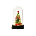 thumbnail image 3 of YingYouFu Lighted Christmas Cloche Decor, Battery Operated Mini Scene Ornament, Tabletop Tree Dome Decoration for Party Home Gift Present Display, 3 of 7
