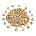 thumbnail image 2 of 50x Perles en Bois Perles d'Espacement Perles Rondes Perles de Bois Inachevées pour Étagé 12mm, 2 of 9